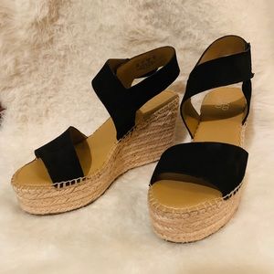 Frank Sarto black hemp wedges